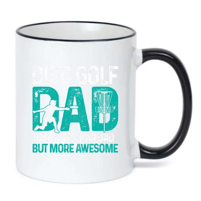 Disc Golf Dad Funny Cool Frisbee Frolf Golf Basket Gift Black Color Changing Mug