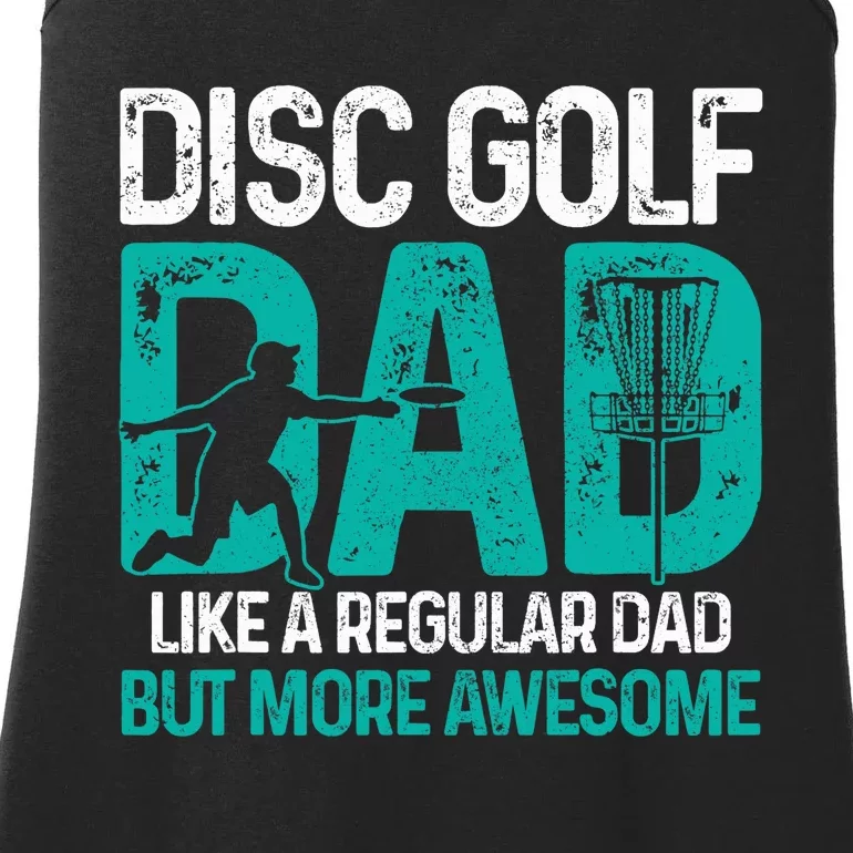 Disc Golf Dad Funny Cool Frisbee Frolf Golf Basket Gift Ladies Essential Tank