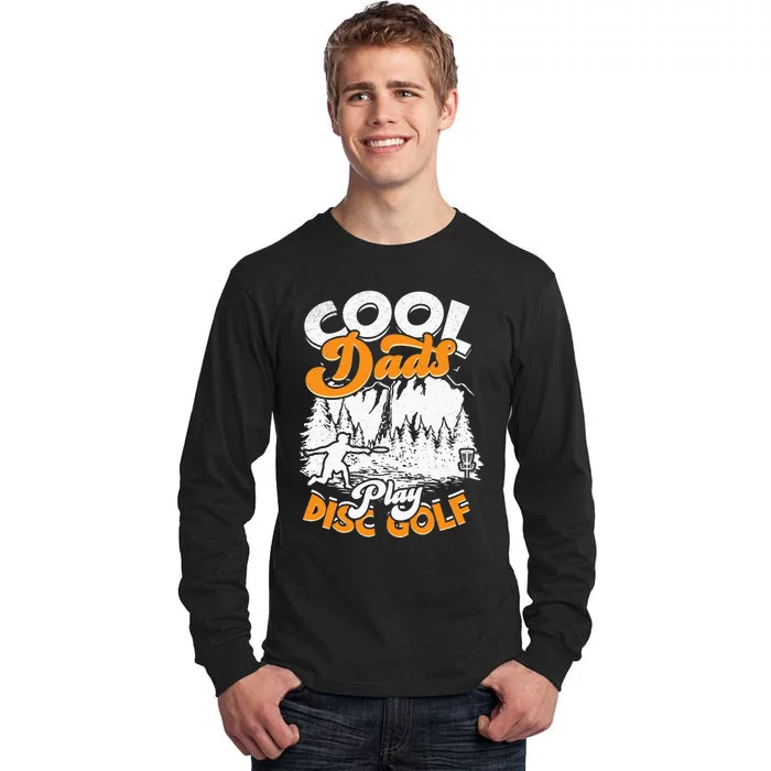 Disc Golfing Discgolf Basket Cool Dads Play Disc Golf Tall Long Sleeve T-Shirt