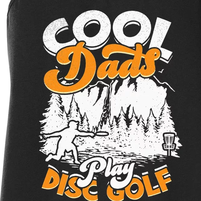 Disc Golfing Discgolf Basket Cool Dads Play Disc Golf Women's Racerback Tank