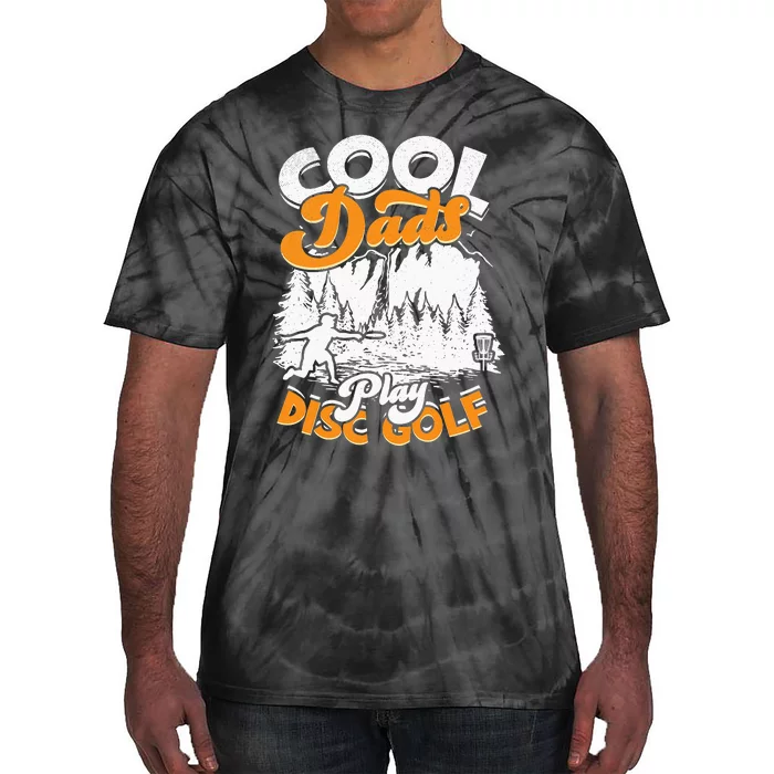 Disc Golfing Discgolf Basket Cool Dads Play Disc Golf Tie-Dye T-Shirt