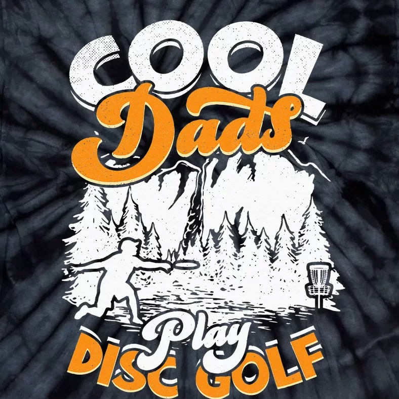 Disc Golfing Discgolf Basket Cool Dads Play Disc Golf Tie-Dye T-Shirt