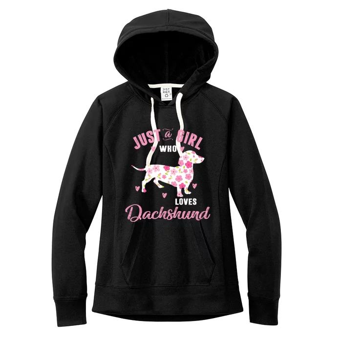 Dachshund Gift Dachshund Lover Gift Women's Fleece Hoodie