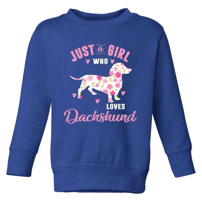 Dachshund Gift Dachshund Lover Gift Toddler Sweatshirt