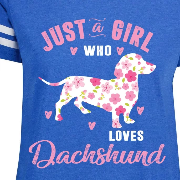 Dachshund Gift Dachshund Lover Gift Enza Ladies Jersey Football T-Shirt