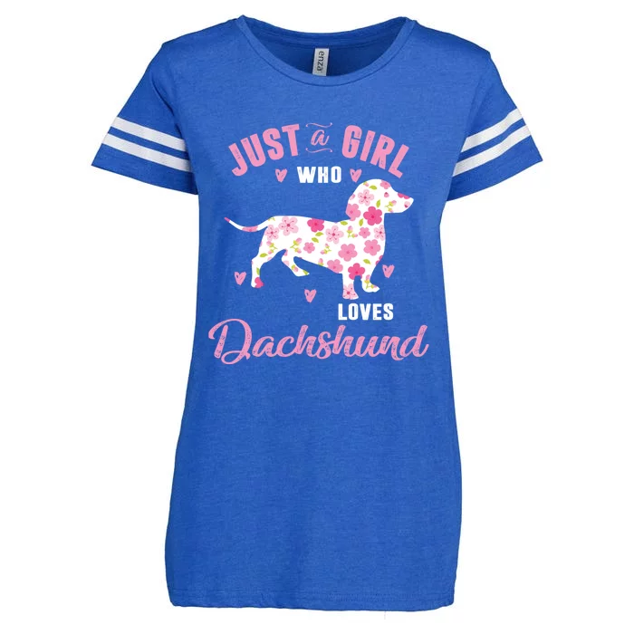 Dachshund Gift Dachshund Lover Gift Enza Ladies Jersey Football T-Shirt