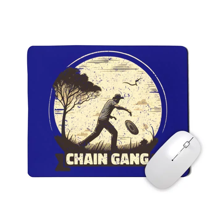 Disc Golf Disciple Chasing Chains And Flicking Frisbees Gift Mousepad