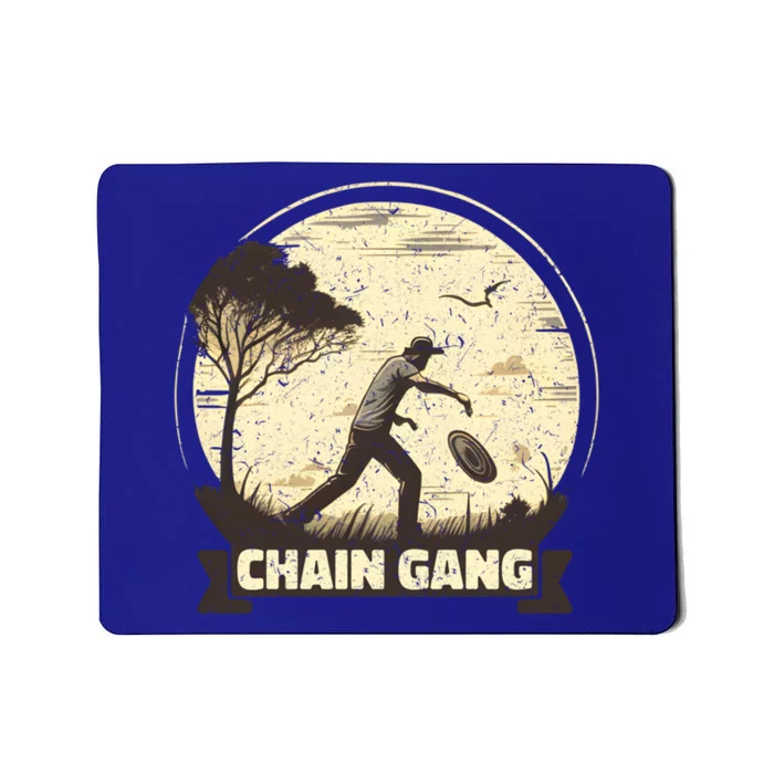 Disc Golf Disciple Chasing Chains And Flicking Frisbees Gift Mousepad