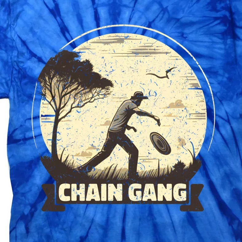 Disc Golf Disciple Chasing Chains And Flicking Frisbees Gift Tie-Dye T-Shirt