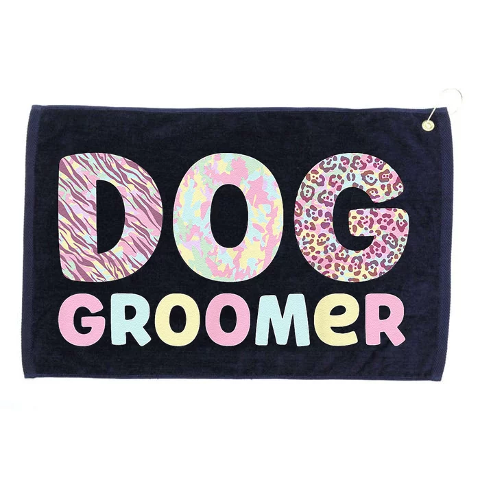 Dog Groomer Day Dog Grooming Grommeted Golf Towel