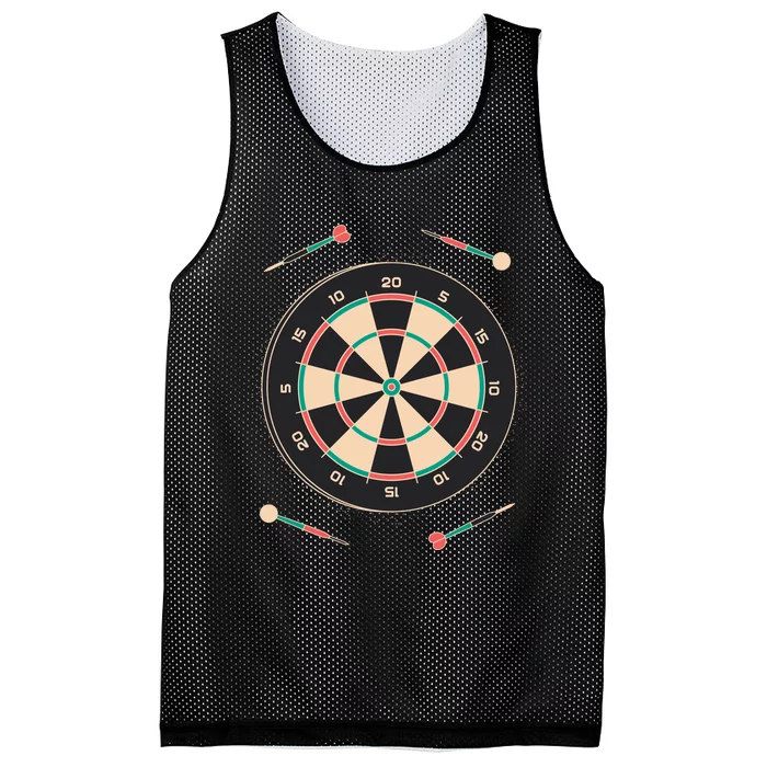 Dartboard Game Mesh Reversible Basketball Jersey Tank