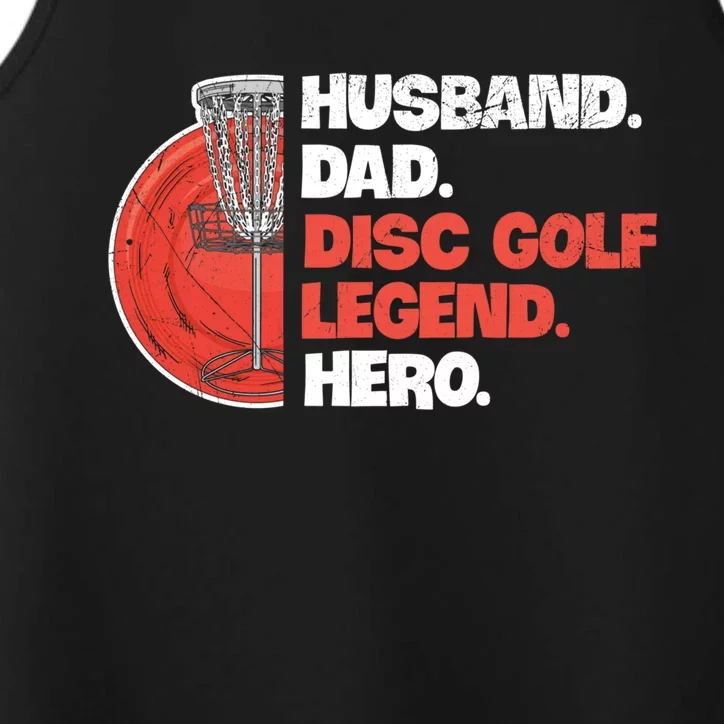 Disc Golf Design For Your Disc Golf Player Husband Gift Performance Tank