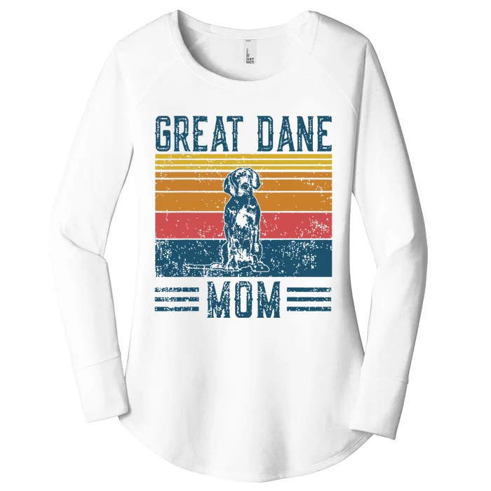 Dog Great Dane Mom Vintage Great Dane Mom Women's Perfect Tri Tunic Long Sleeve Shirt