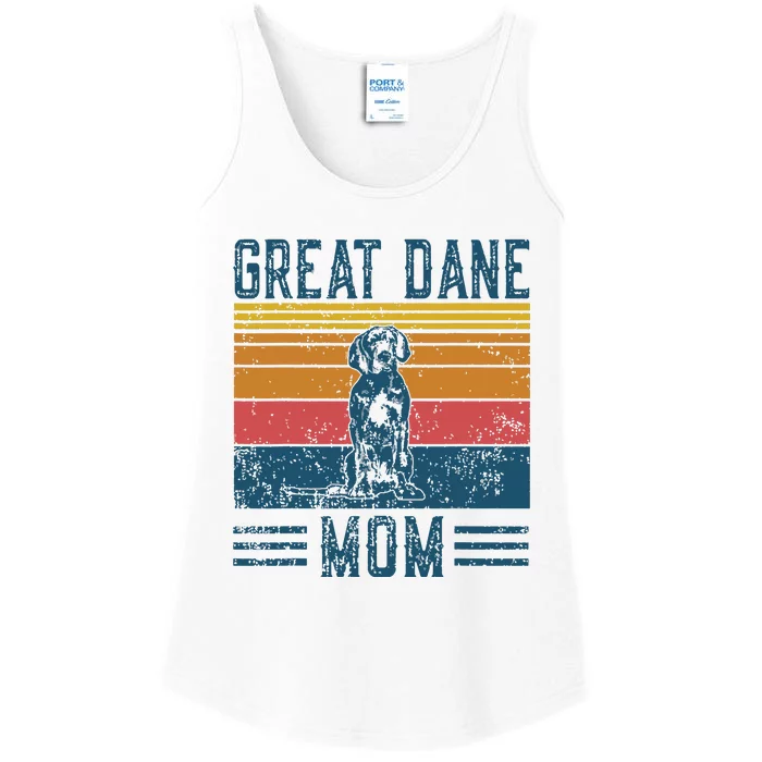 Dog Great Dane Mom Vintage Great Dane Mom Ladies Essential Tank