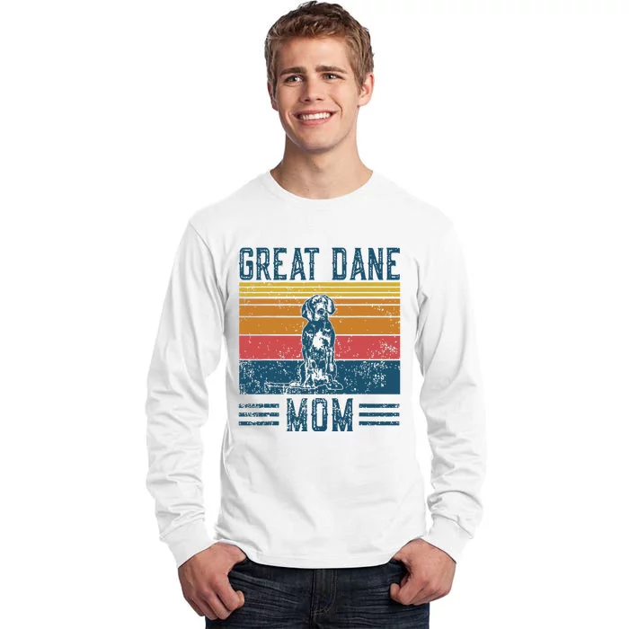 Dog Great Dane Mom Vintage Great Dane Mom Tall Long Sleeve T-Shirt