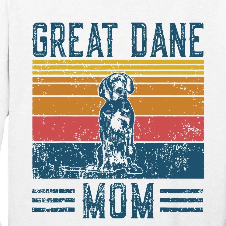 Dog Great Dane Mom Vintage Great Dane Mom Tall Long Sleeve T-Shirt