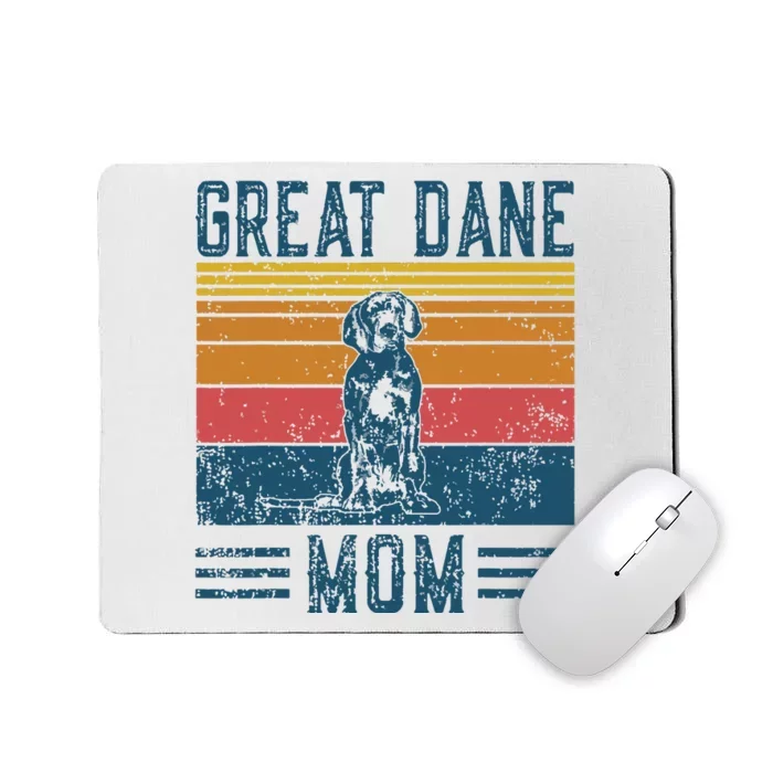 Dog Great Dane Mom Vintage Great Dane Mom Mousepad