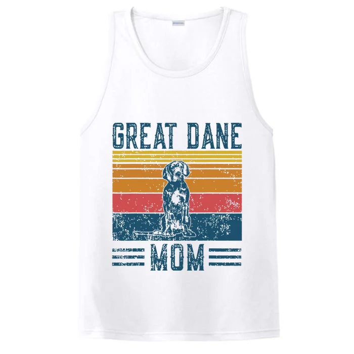 Dog Great Dane Mom Vintage Great Dane Mom Performance Tank