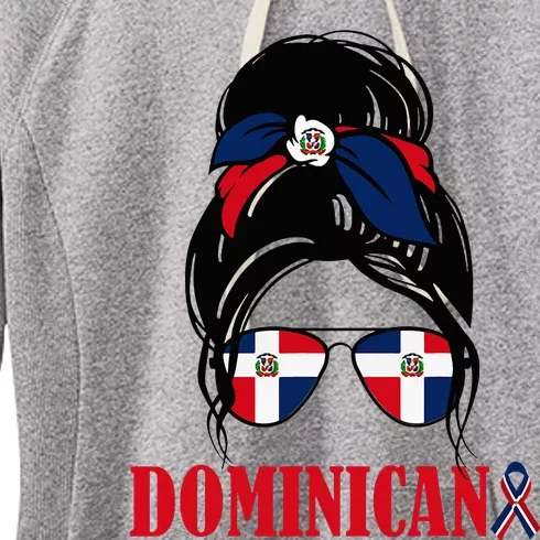 Dominicana Girl Dominican Republic Flag Women Dominicana Women's Fleece Hoodie