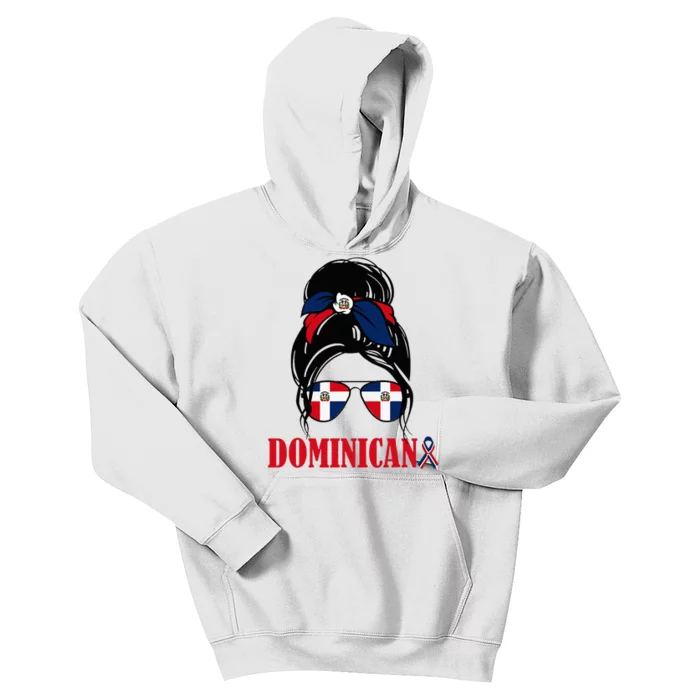 Dominicana Girl Dominican Republic Flag Women Dominicana Kids Hoodie