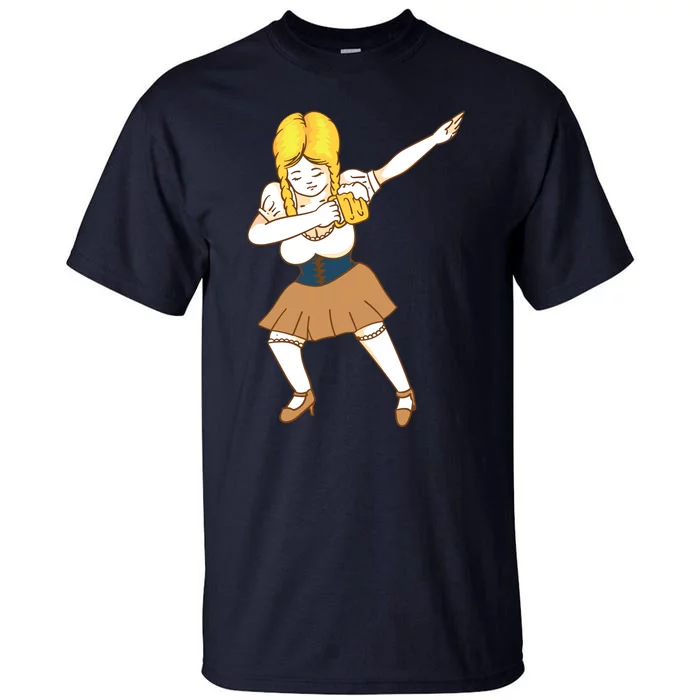 Dabbing German Dirndl Girl Beer Mug Shirts Oktoberfest Gift Tall T-Shirt