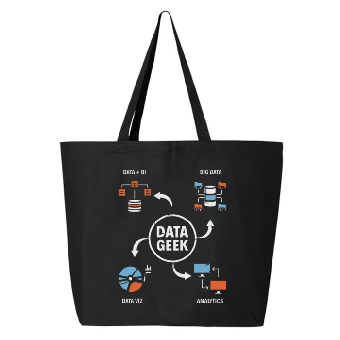 Data Geek Data Scientist Science Statistics Data Analyst 25L Jumbo Tote