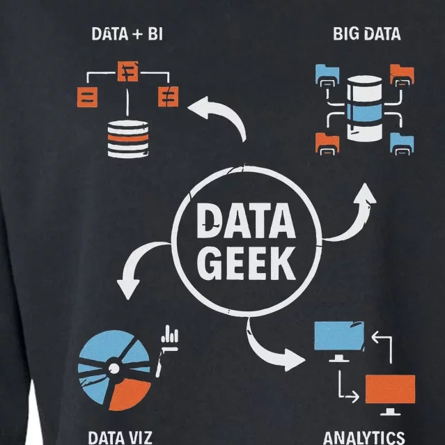 Data Geek Data Scientist Science Statistics Data Analyst Cropped Pullover Crew