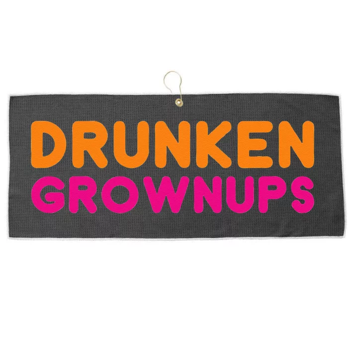 Drunken Grownups Large Microfiber Waffle Golf Towel