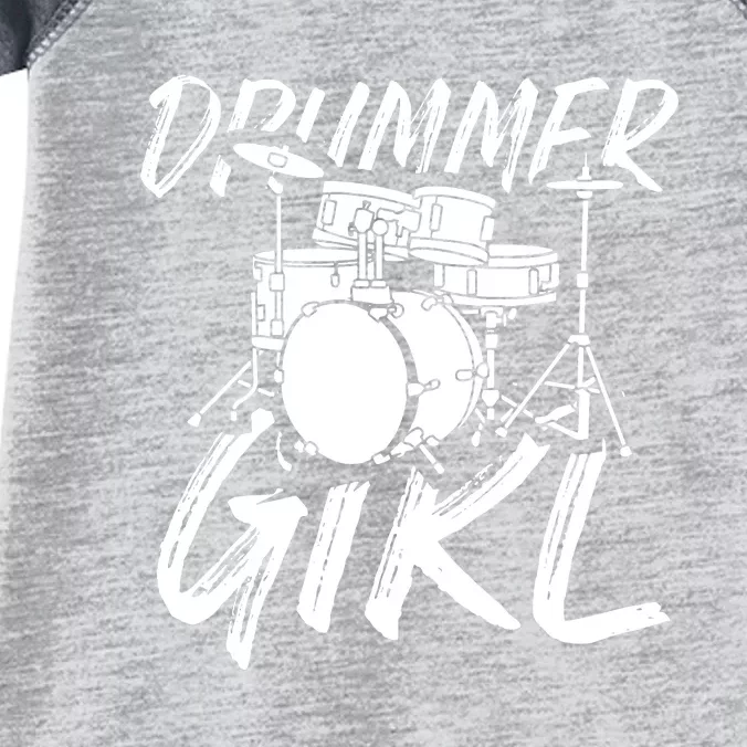 Drummer Girl Drum Kit Infant Baby Jersey Bodysuit