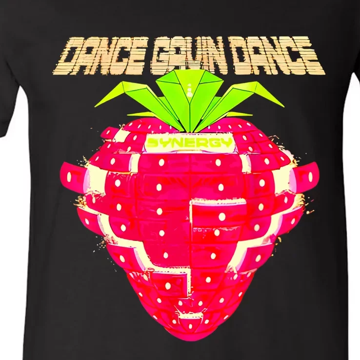 Dance Gavin Dance Synergy Strawberry V-Neck T-Shirt