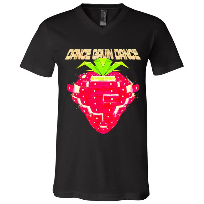 Dance Gavin Dance Synergy Strawberry V-Neck T-Shirt