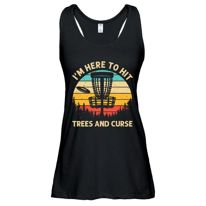 Disc Golf Disc Golf Player Trees Sports Ladies Essential Flowy Tank