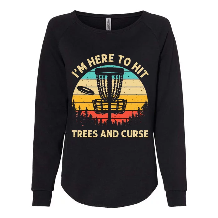 Disc Golf Disc Golf Player Trees Sports Womens California Wash Sweatshirt