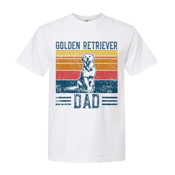 Dog Golden Dad Vintage Golden Retriever Dad Garment-Dyed Heavyweight T-Shirt