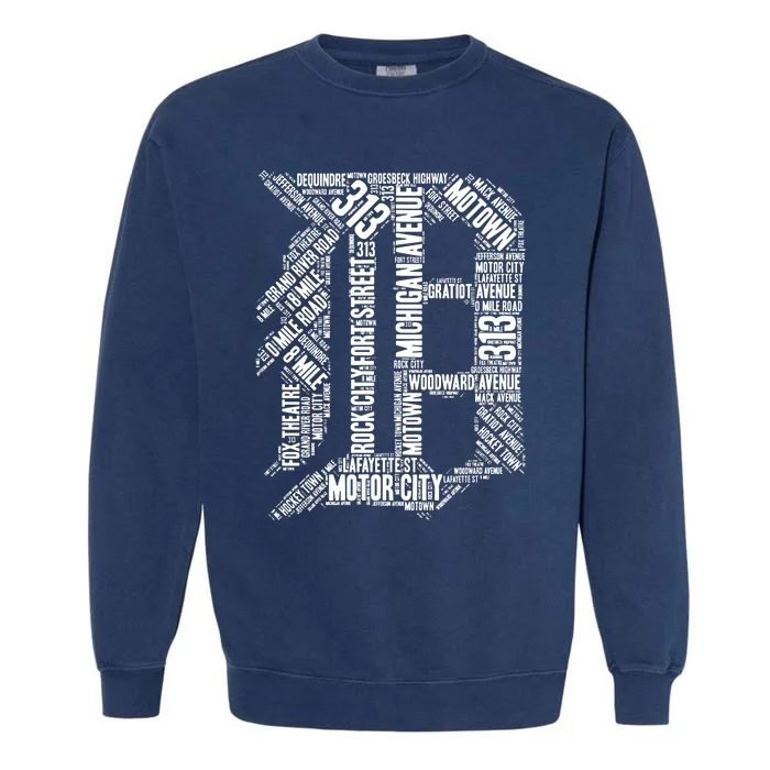 Detroit Graphic D Garment-Dyed Sweatshirt