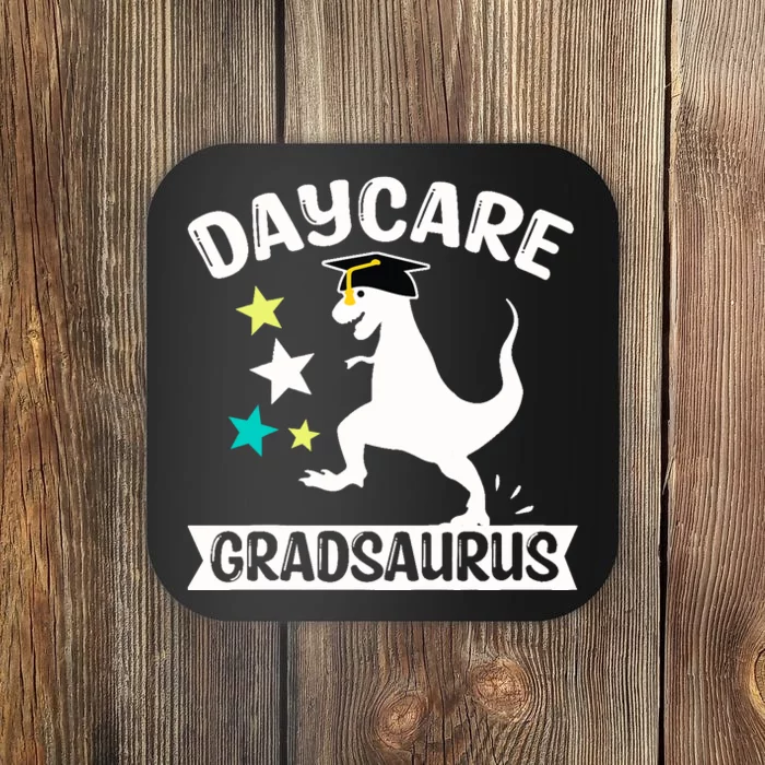 Daycare Gradsaurus Dinosaur Baby Boy Daycare Graduation Coaster