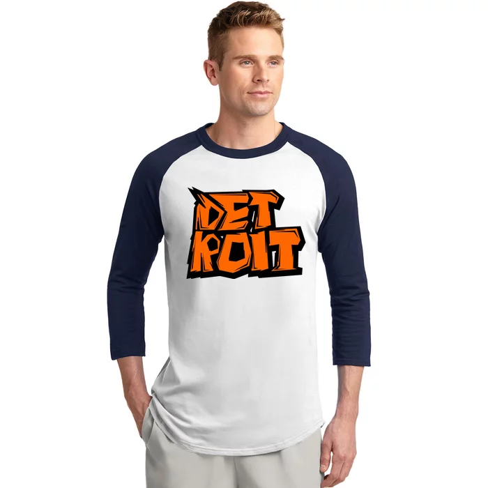 Detroit Graffiti Baseball Sleeve Shirt