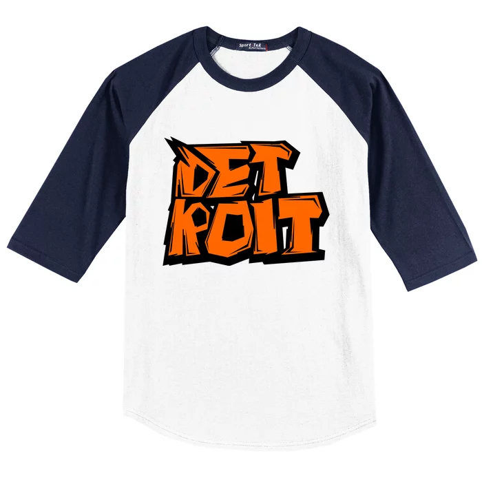 Detroit Graffiti Baseball Sleeve Shirt