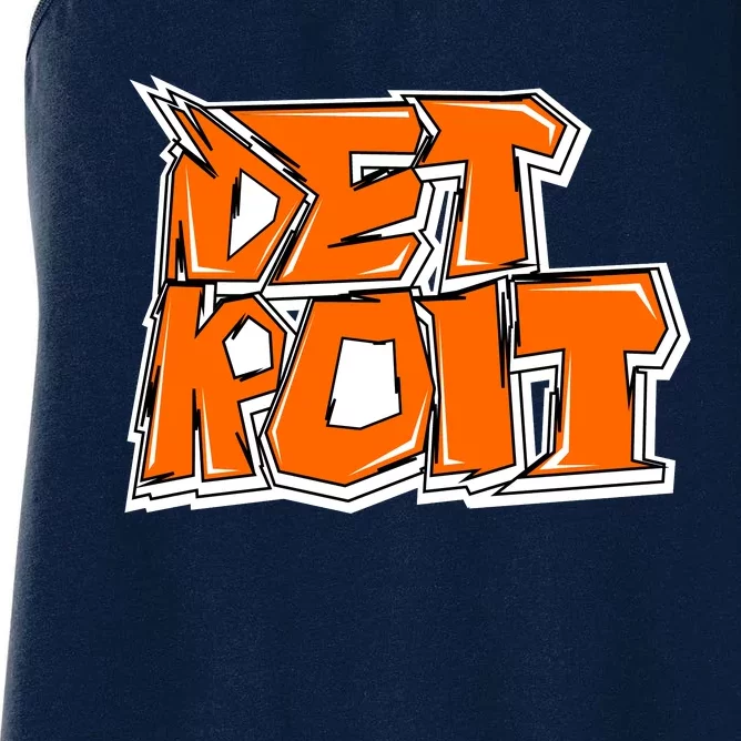 Detroit Graffiti Women's Racerback Tank