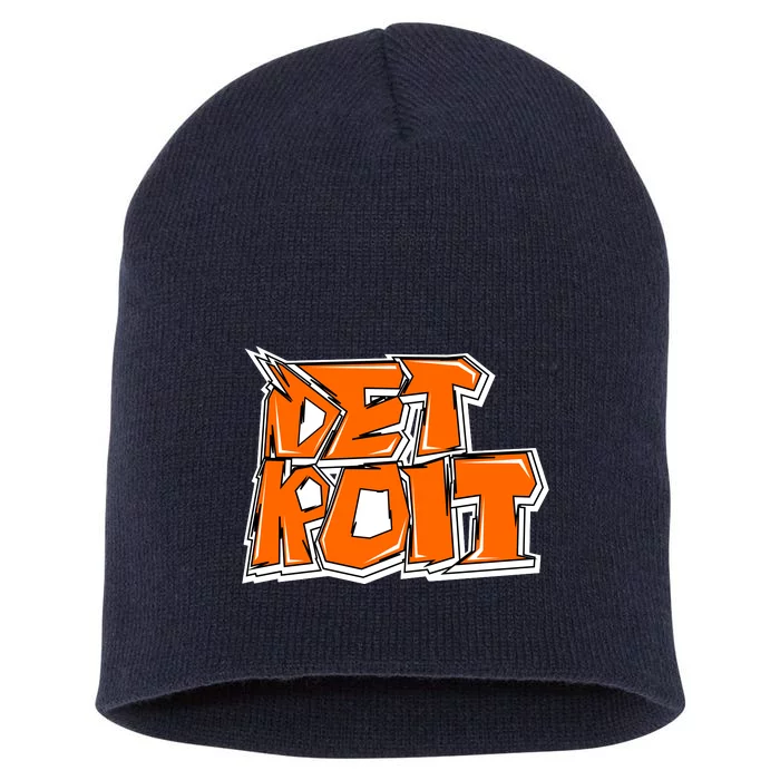 Detroit Graffiti Short Acrylic Beanie