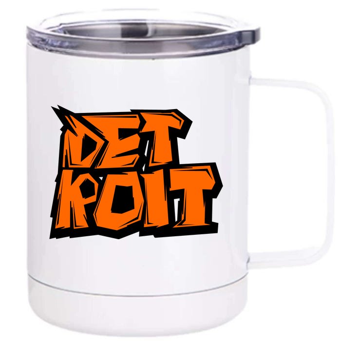 Detroit Graffiti Front & Back 12oz Stainless Steel Tumbler Cup