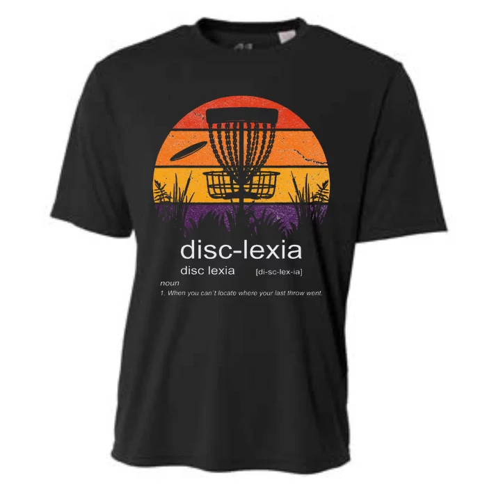 Disc Golf Disclexia Disc Golf Meme Funny Disc Golf Cooling Performance Crew T-Shirt