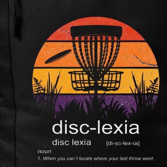 Disc Golf Disclexia Disc Golf Meme Funny Disc Golf Daily Commute Backpack