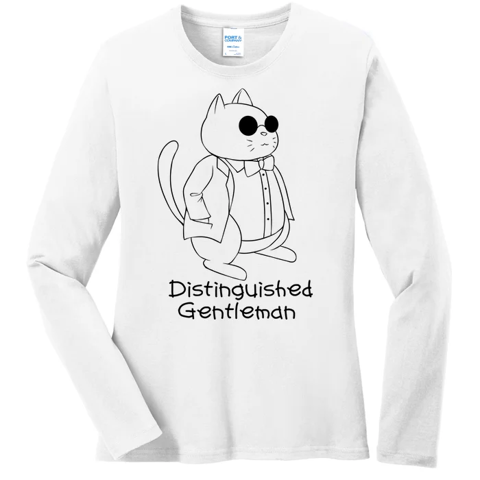 Distinguished Gentleman Ladies Long Sleeve Shirt