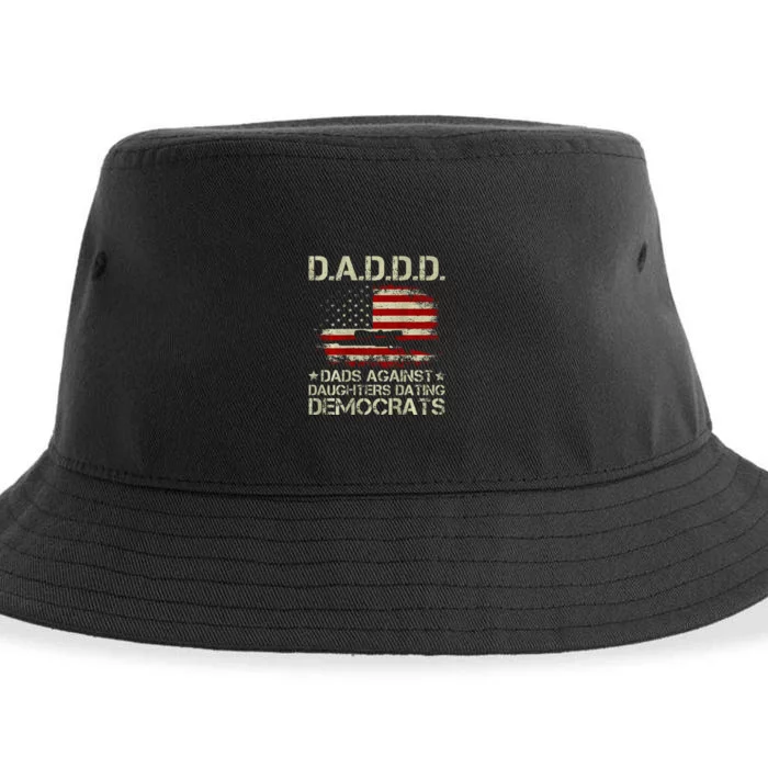 Daddd Gun Dads Against Daughters Dating Democrats Sustainable Bucket Hat