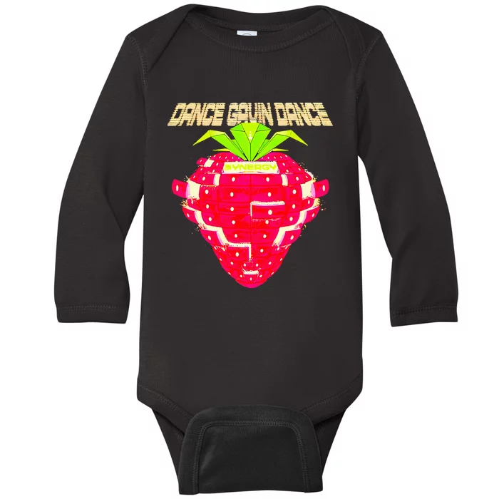 Dance Gavin Dance Synergy Strawberry Baby Long Sleeve Bodysuit