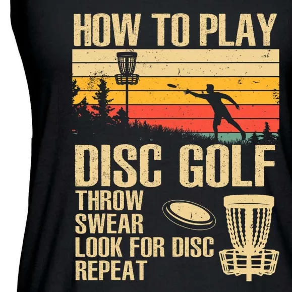 Disc Golf Design Disc Golfer Disc Golf Player Ladies Essential Flowy Tank