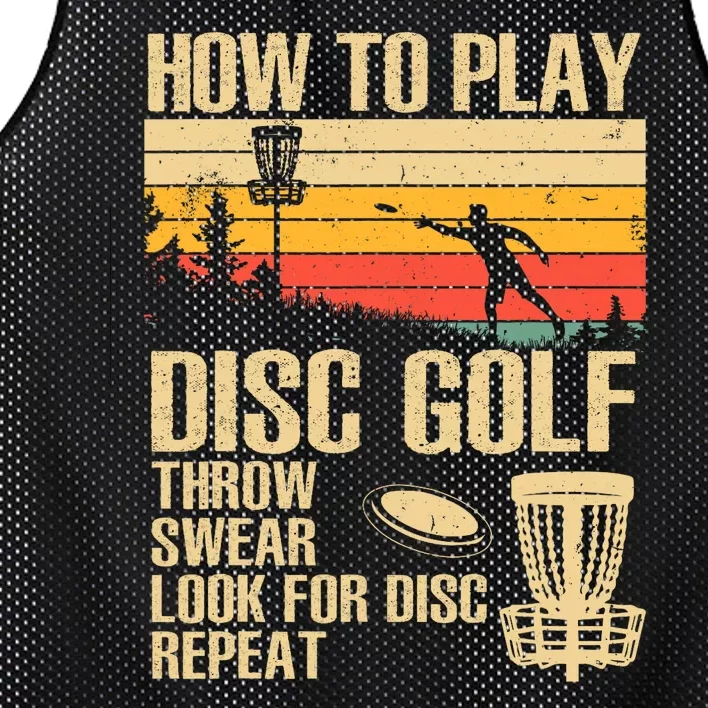 Disc Golf Design Disc Golfer Disc Golf Player Mesh Reversible Basketball Jersey Tank