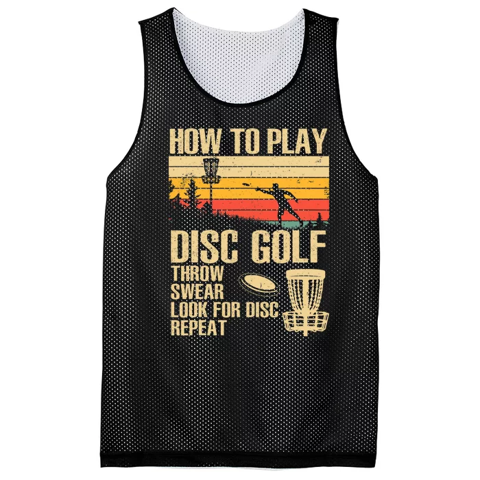 Disc Golf Design Disc Golfer Disc Golf Player Mesh Reversible Basketball Jersey Tank