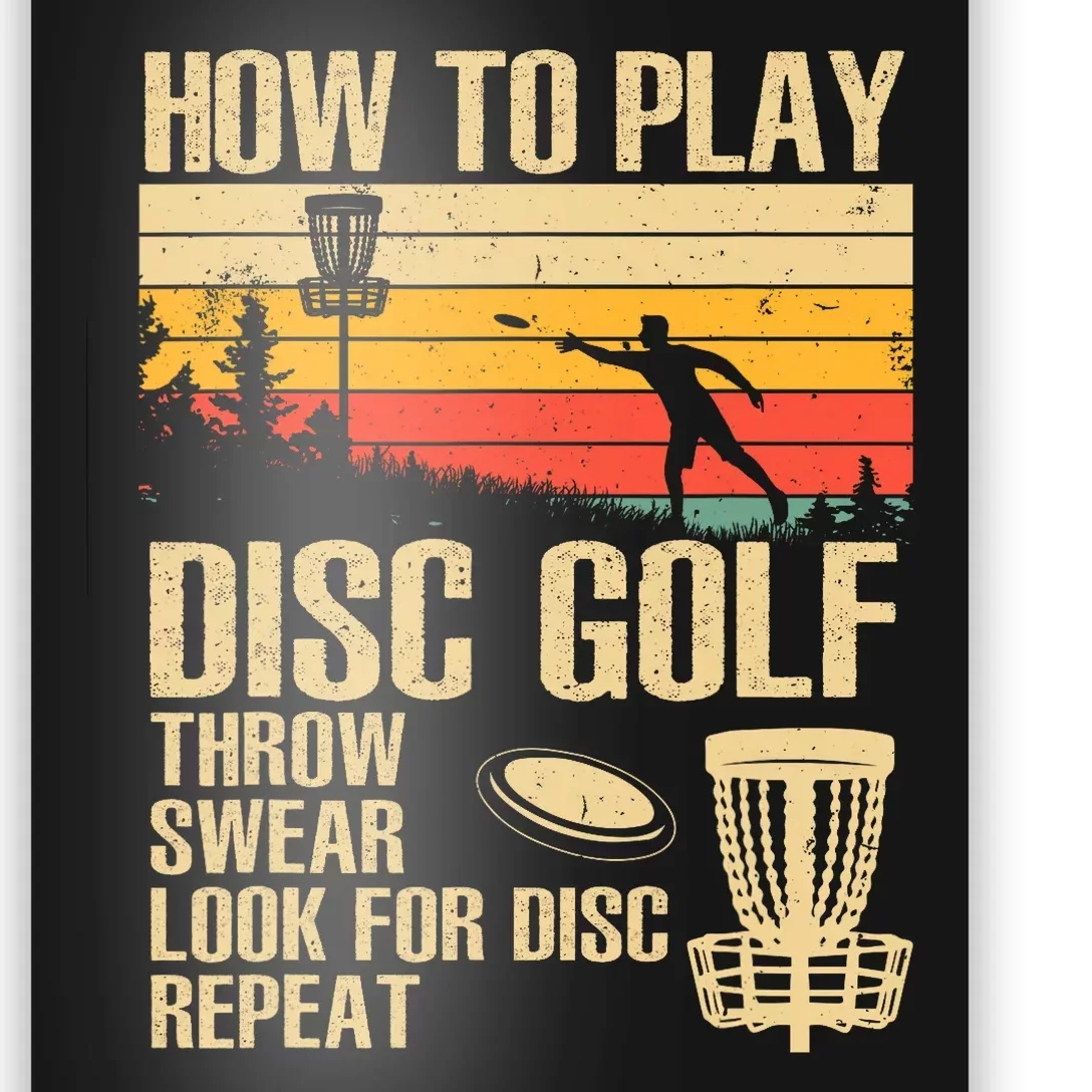 Disc Golf Design Disc Golfer Disc Golf Player Poster